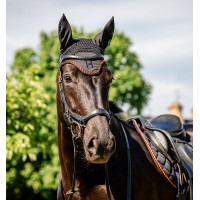 Capucha antimoscas Horseware Newmarket OrBlanco Negro