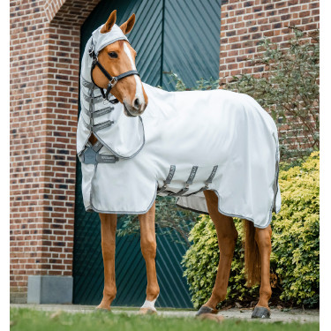 Cubierta antisarro Horseware Amigo Ripstop Plata / gris titanio / plata