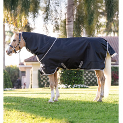 Manta Horseware Amigo 1200D Plus Poney Turnout 0g Negro / gris titanio / plata Manta Horseware Amigo 1200D Plus Poney Turnout 0g Negro / gris titanio / plata