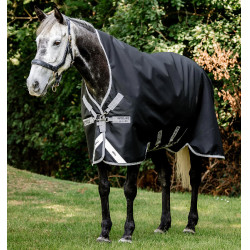Manta Horseware Amigo 1200D Wug Turnout 150g Negro / gris titanio / plata