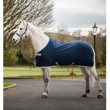 Manta Horseware Amigo Jersey Poney Cooler Navy blue / plata Azul