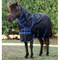 Manta Horseware Amigo Ripstop 900D Plus Petite Turnout 0g Negro / azul clásico
