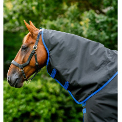 Halsabdeckung Horseware Reißfest Amigo® 900D Leicht 0g Negro / azul clásico Halsabdeckung Horseware Reißfest Amigo® 900D Leicht 0g Negro / azul clásico
