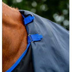 Manta Amigo Ripstop Horseware 900D Plus Turnout 0g Negro / azul clásico