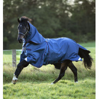 Manta Horseware Rambo Optimo Bundle 0g + Liner 200g Azúl marino / burdeos