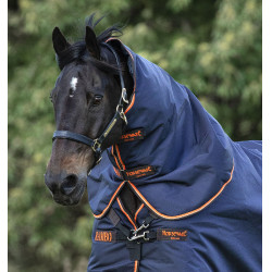 Cubrecuello Horseware 50g para manta Rambo Supreme Azul marino / naranja