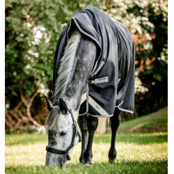 Manta Horseware Amigo Bravo 12 Wug 400g Negro / gris titanio / plata