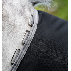 Cubrecuellos Horseware 0g para Manta Amigo Bravo 12 Original Negro / gris titanio / plata