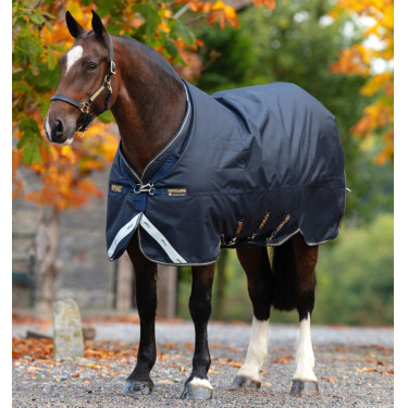 Manta Horseware Amigo Bravo 12 XL 250g Marino / marino / oro Azul marino