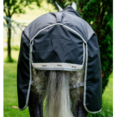Manta Horseware Amigo Bravo 12 XL 250g Negro / gris titanio / plata Manta Horseware Amigo Bravo 12 XL 250g Negro / gris titanio / plata