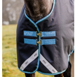 Manta Horseware Amigo Bravo 12 50g Turnout Marina / turquesa Azul Manta Horseware Amigo Bravo 12 50g Turnout Marina / turquesa Azul