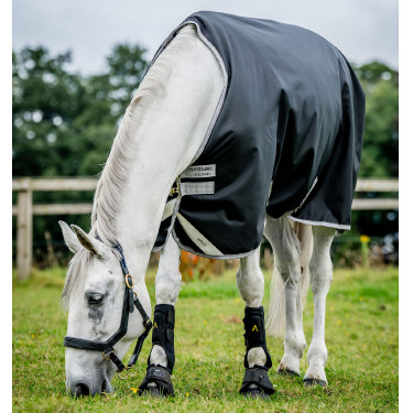 Manta Horseware Amigo Bravo 12 50g Turnout Negro / gris titanio / plata Manta Horseware Amigo Bravo 12 50g Turnout Negro / gris titanio / plata