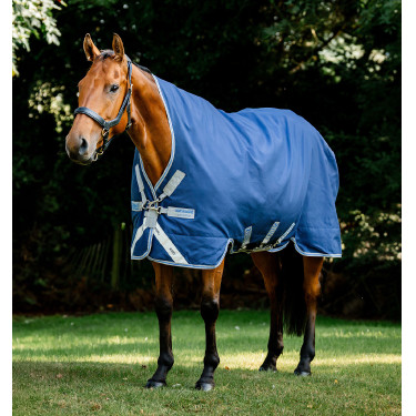 Manta Horseware Rhino Wug Vari-Layer 250g Marino / gris titanio / azul clásico Azul marino