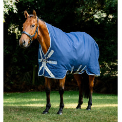 Manta Horseware Rhino Wug 100g Marino / gris titanio / azul clásico Azul marino