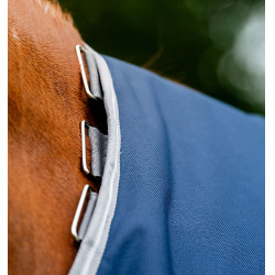 Horseware Amigo® Bravo 12 Plus 400g 1200D Manta Marino / gris titanio / plata Azul marino
