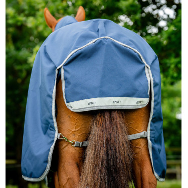 Manta para caballo Horseware Amigo® Bravo 12 Plus 250g 1200D Marino / gris titanio / plata Azul marino