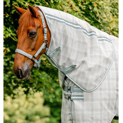Cubrecuello anti-moscas Horseware Newmarket Carbón de leña Witney Gris