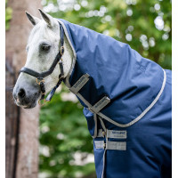 Cubrecuello Horseware Amigo Ripstop 900D Turnout Hood 150g Marino / gris titanio Azul marino