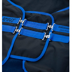 Extensión de pecho Amigo Horseware Negro / azul clásico Extensión de pecho Amigo Horseware Negro / azul clásico