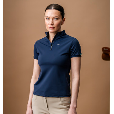 Polo Horseware AA Tech Quarter Gia Marino Azul marino