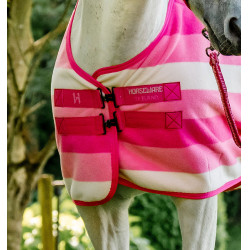 Manta polar Horseware Newmarket Poney Fleece Cooler Rose witney Rosa