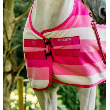 Manta polar Horseware Newmarket Poney Fleece Cooler Rose witney Rosa