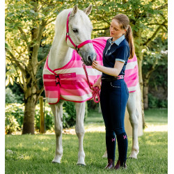 Manta polar Horseware Newmarket Poney Fleece Cooler Rose witney Rosa