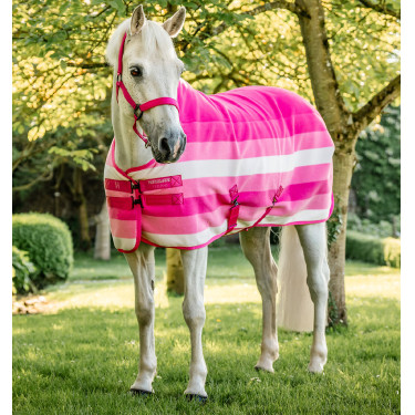 Manta polar Horseware Newmarket Poney Fleece Cooler Rose witney Rosa
