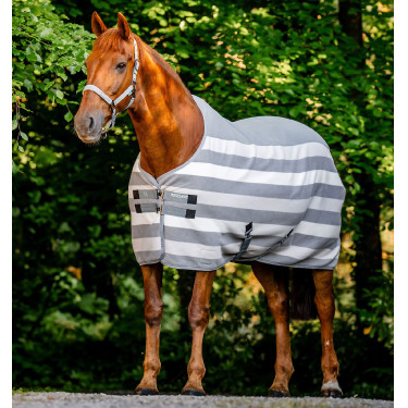 Manta polar Horseware Newmarket Poney Fleece Cooler Carbón de leña Witney Gris
