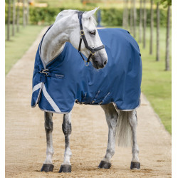 Manta Horseware Ionic Therapy Turnout 100g Bleu imperial / argent /Marine Azul