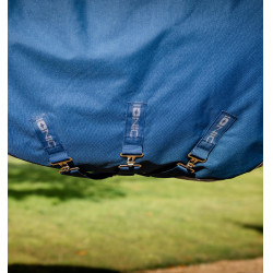 Manta Horseware Ionic Therapy Turnout 100g Bleu imperial / argent /Marine Azul