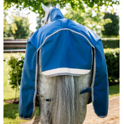 Manta Horseware Ionic Therapy Turnout 100g Bleu imperial / argent /Marine Azul