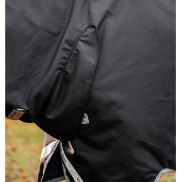 Manta Horseware Amigo 1200D Integrated Turnout 0g Negro / gris titanio / plata Manta Horseware Amigo 1200D Integrated Turnout 0g Negro / gris titanio / plata