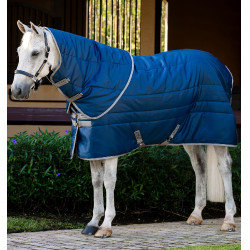 Manta de cuadra Horseware Amigo Ripstop Insulator Plus Poni 200 g Marino / gris titanio Azul marino Manta de cuadra Horseware Amigo Ripstop Insulator Plus Poni 200 g Marino / gris titanio Azul marino