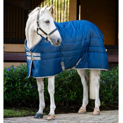 Manta de cuadra Horseware Amigo Ripstop Insulator 350g Marino / gris titanio Azul marino