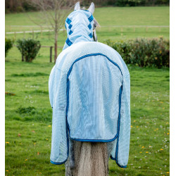 Cubre-moscas Horseware Amigo Bug Buster Azul azur / marino / azul eléctrico