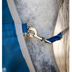 Manta Horseware Ionic Therapy Turnout 100g Bleu imperial / argent /Marine Azul