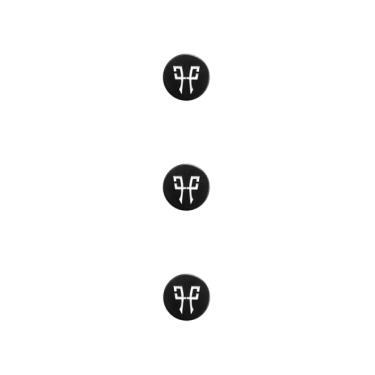 Botón Magnético Horse Pilot Kit de 3 Negro