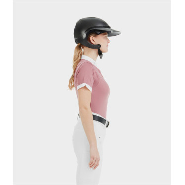 Camisa de concurso Aerolight de manga corta Horse Pilot mujer Rosa mesa