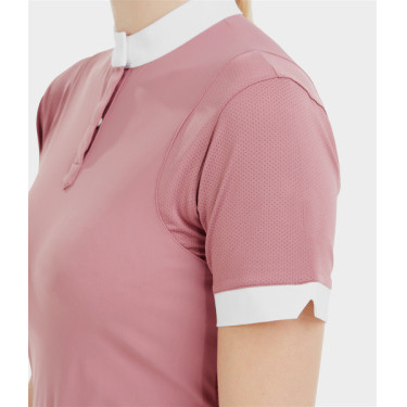 Camisa de concurso Aerolight de manga corta Horse Pilot mujer Rosa mesa