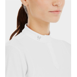 Camisa de concurso Aerolight de manga larga Horse Pilot para mujer Blanco