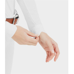 Camisa de concurso Aerolight de manga larga Horse Pilot para mujer Blanco