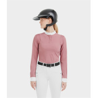 Camisa de concurso Aerolight de manga larga Horse Pilot para mujer Rosa mesa