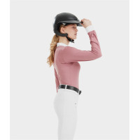 Camisa de concurso Aerolight de manga larga Horse Pilot para mujer Blanco