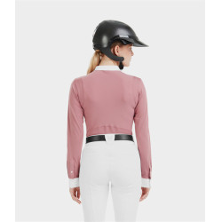 Camisa de concurso Aerolight de manga larga Horse Pilot para mujer Rosa mesa