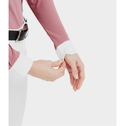 Camisa de concurso Aerolight de manga larga Horse Pilot para mujer Rosa mesa