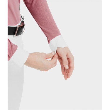 Camisa de concurso Aerolight de manga larga Horse Pilot para mujer Rosa mesa