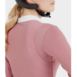 Camisa de concurso Aerolight de manga larga Horse Pilot para mujer Rosa mesa