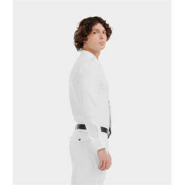 Camisa de concurso Aerolight de manga larga Horse Pilot para hombre Blanco Camisa de concurso Aerolight de manga larga Horse Pilot para hombre Blanco