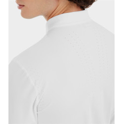 Camisa de concurso Aerolight de manga larga Horse Pilot para hombre Blanco